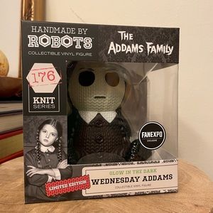 Glow In The Dark Wednesday Addams, Handmade Collectible, FanExpo Exclusive